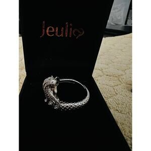 Jeulia "Goddess of the Sea" Sterling Silver Mermaid Ring